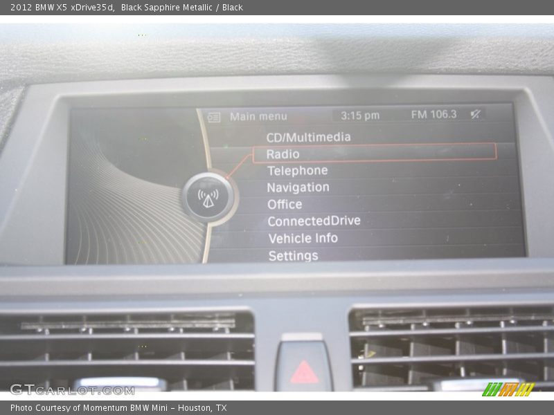 Black Sapphire Metallic / Black 2012 BMW X5 xDrive35d