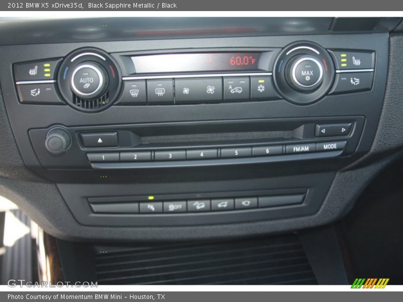 Controls of 2012 X5 xDrive35d