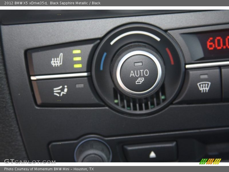 Controls of 2012 X5 xDrive35d