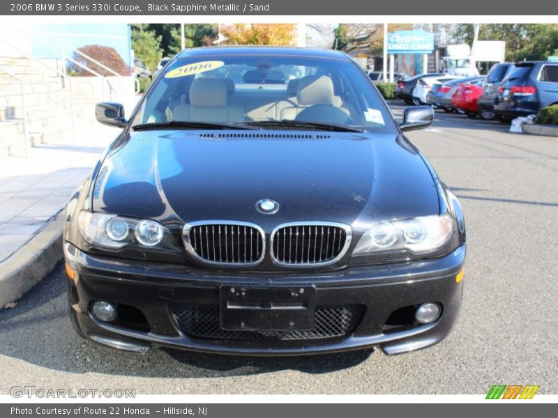 Black Sapphire Metallic / Sand 2006 BMW 3 Series 330i Coupe