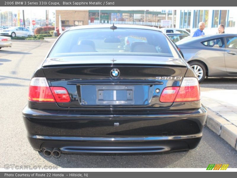 Black Sapphire Metallic / Sand 2006 BMW 3 Series 330i Coupe