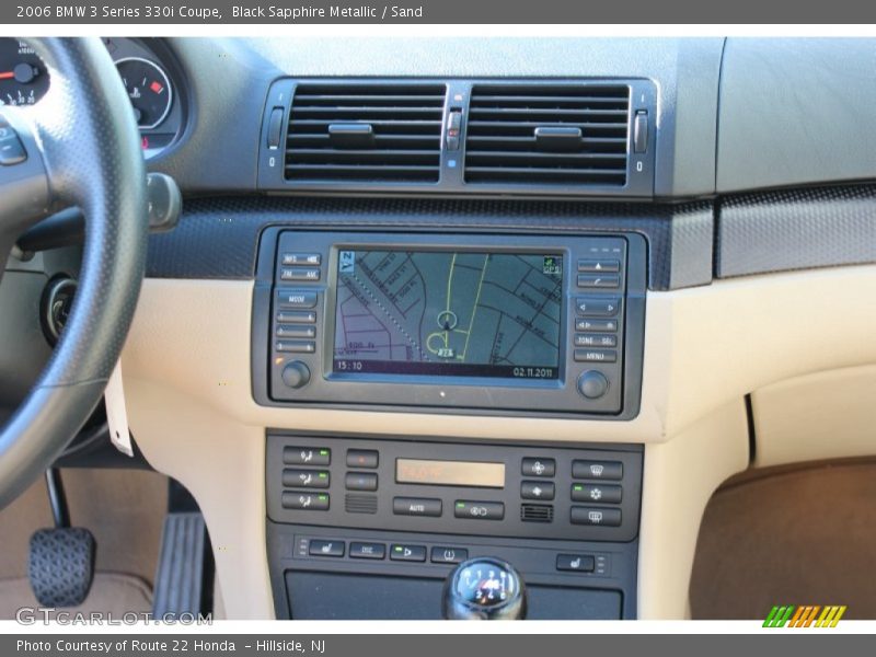 Black Sapphire Metallic / Sand 2006 BMW 3 Series 330i Coupe