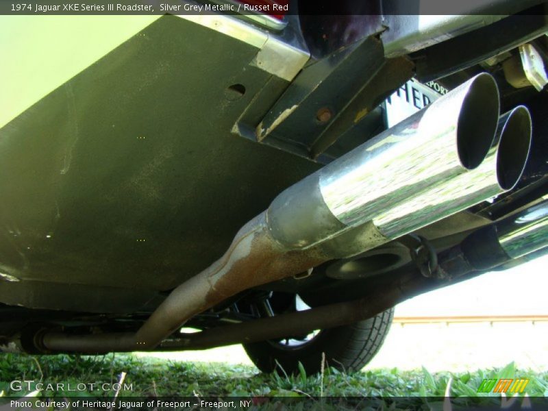 Exhaust of 1974 XKE Series III Roadster
