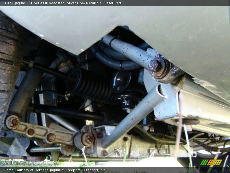 Undercarriage of 1974 XKE Series III Roadster