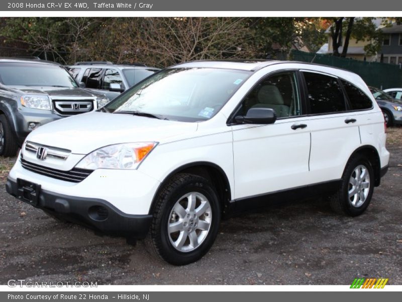 Taffeta White / Gray 2008 Honda CR-V EX 4WD