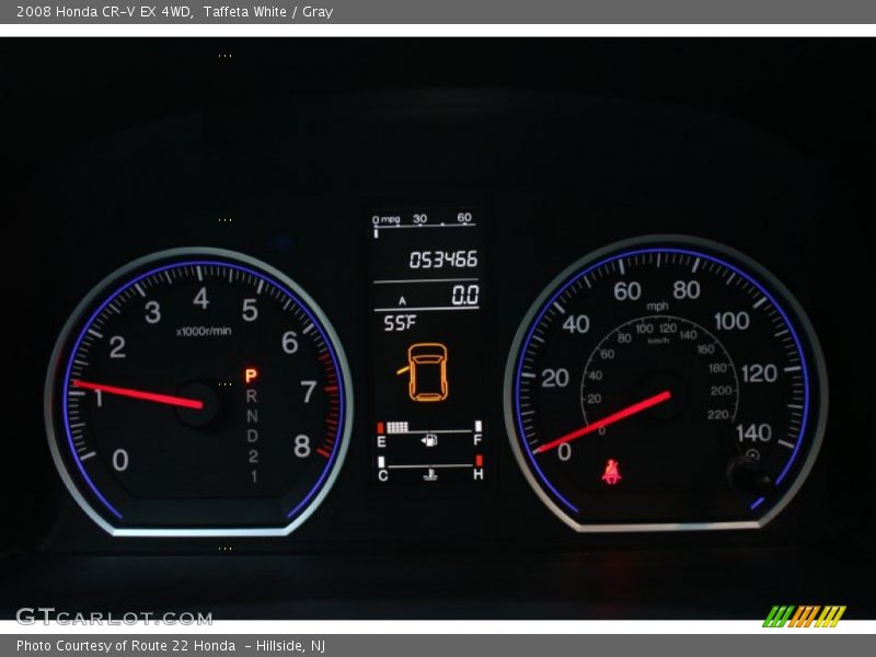 Taffeta White / Gray 2008 Honda CR-V EX 4WD