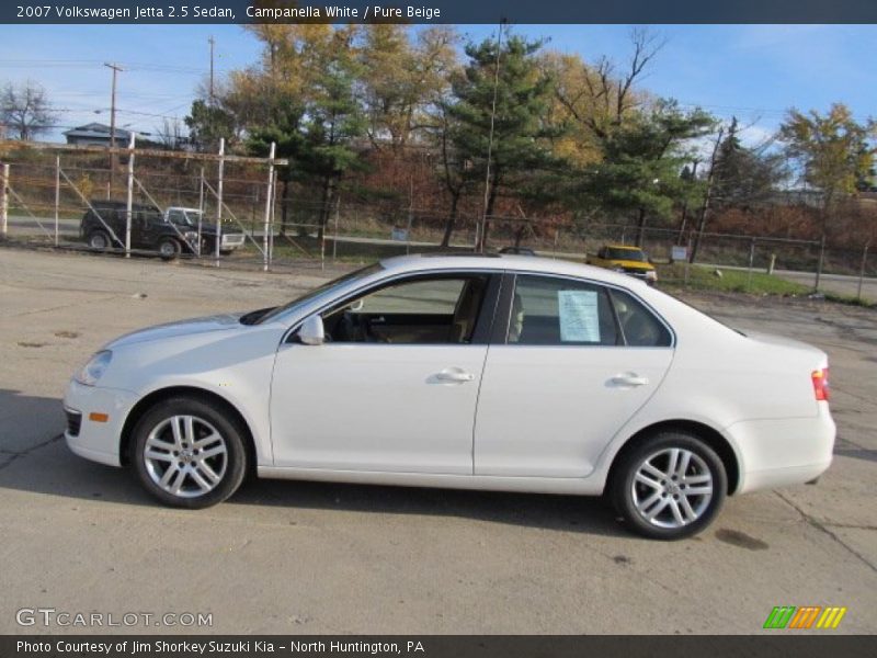 Campanella White / Pure Beige 2007 Volkswagen Jetta 2.5 Sedan