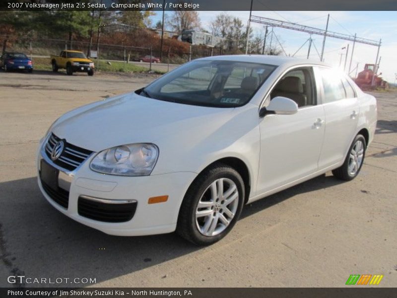 Campanella White / Pure Beige 2007 Volkswagen Jetta 2.5 Sedan