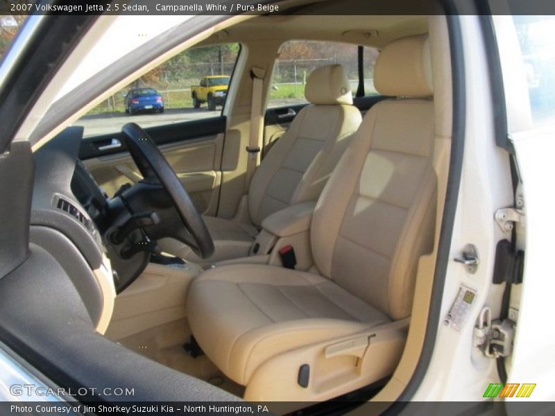Campanella White / Pure Beige 2007 Volkswagen Jetta 2.5 Sedan