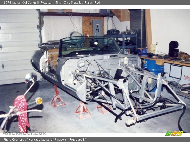 Undercarriage of 1974 XKE Series III Roadster