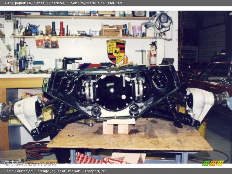 Undercarriage of 1974 XKE Series III Roadster