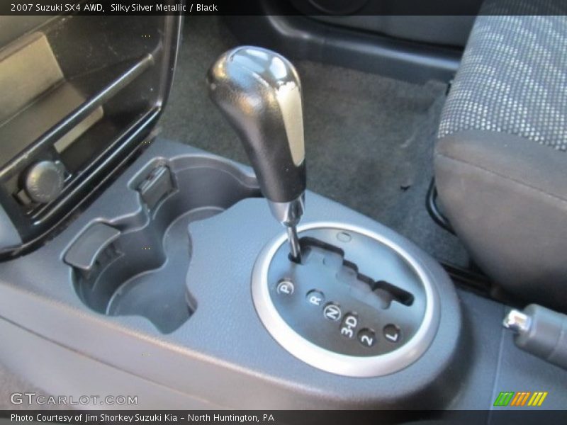 Silky Silver Metallic / Black 2007 Suzuki SX4 AWD