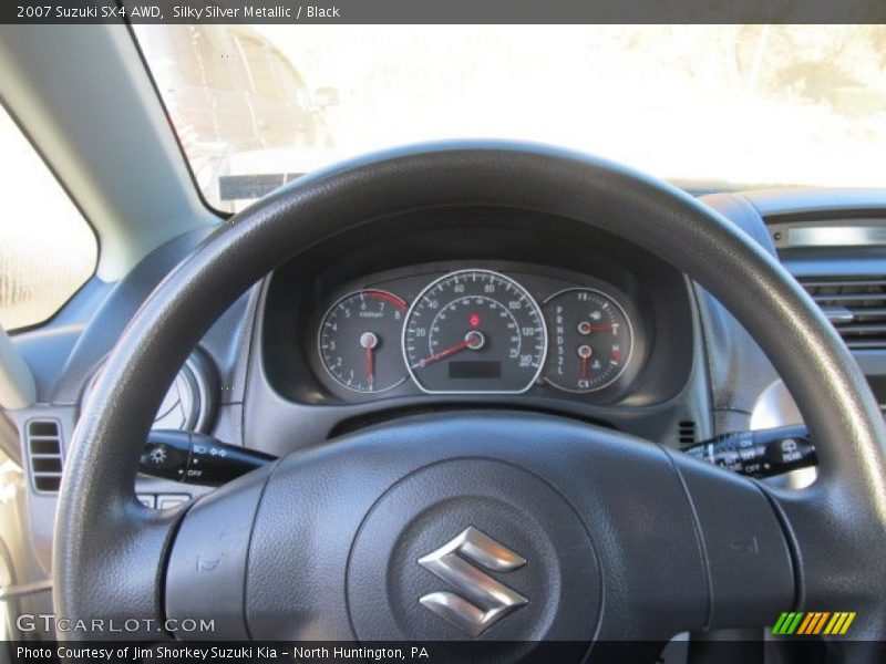 Silky Silver Metallic / Black 2007 Suzuki SX4 AWD
