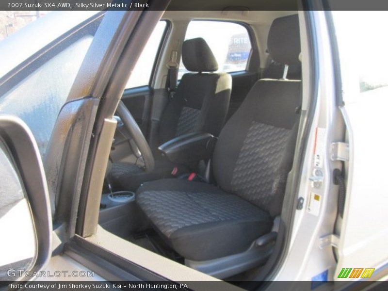 Silky Silver Metallic / Black 2007 Suzuki SX4 AWD