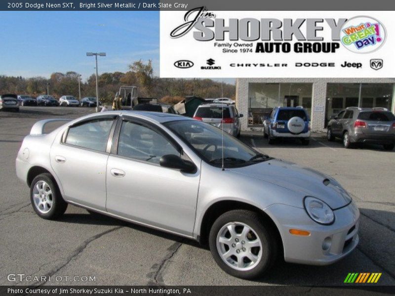 Bright Silver Metallic / Dark Slate Gray 2005 Dodge Neon SXT