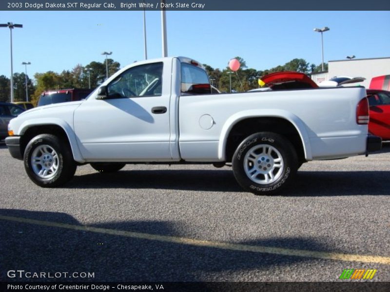 Bright White / Dark Slate Gray 2003 Dodge Dakota SXT Regular Cab