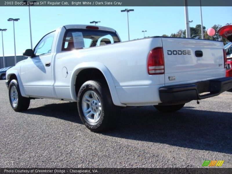 Bright White / Dark Slate Gray 2003 Dodge Dakota SXT Regular Cab