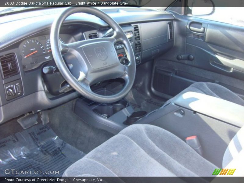 Dark Slate Gray Interior - 2003 Dakota SXT Regular Cab 