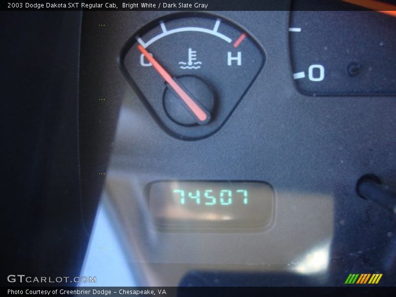 Bright White / Dark Slate Gray 2003 Dodge Dakota SXT Regular Cab