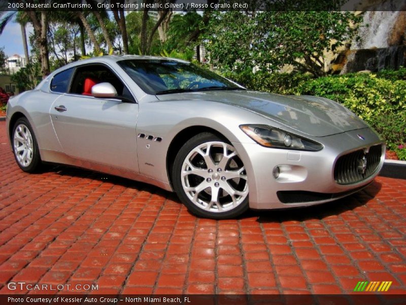 Grigio Touring Metallic (Silver) / Rosso Corallo (Red) 2008 Maserati GranTurismo