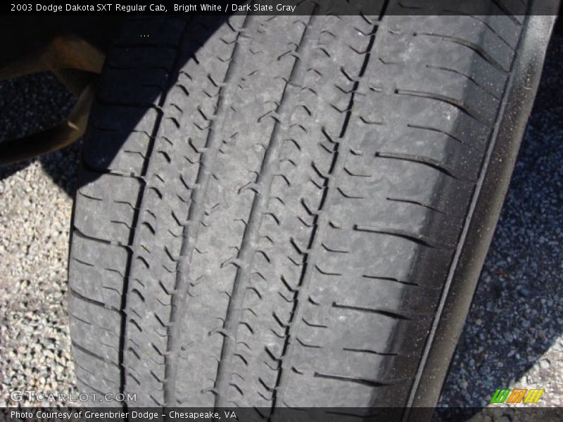 Bright White / Dark Slate Gray 2003 Dodge Dakota SXT Regular Cab