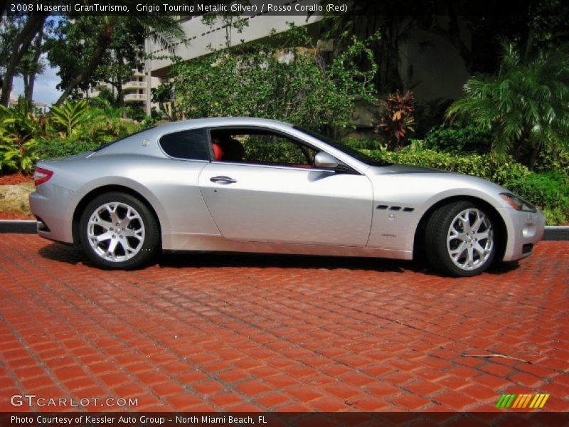 Grigio Touring Metallic (Silver) / Rosso Corallo (Red) 2008 Maserati GranTurismo