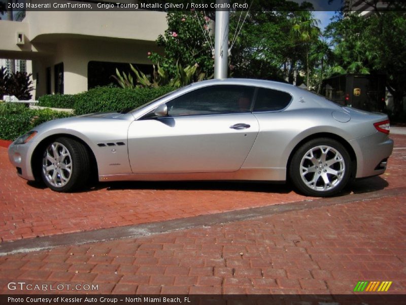 Grigio Touring Metallic (Silver) / Rosso Corallo (Red) 2008 Maserati GranTurismo