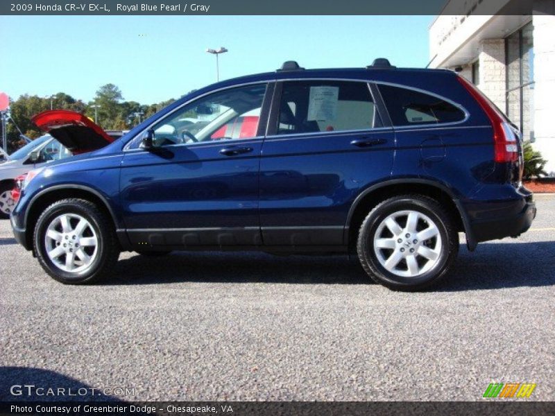 Royal Blue Pearl / Gray 2009 Honda CR-V EX-L