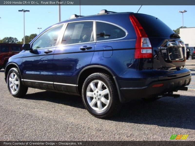 Royal Blue Pearl / Gray 2009 Honda CR-V EX-L