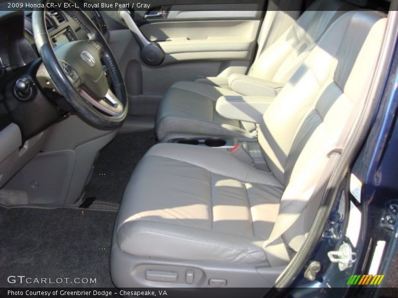 Royal Blue Pearl / Gray 2009 Honda CR-V EX-L