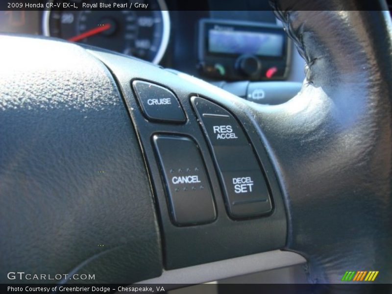 Royal Blue Pearl / Gray 2009 Honda CR-V EX-L