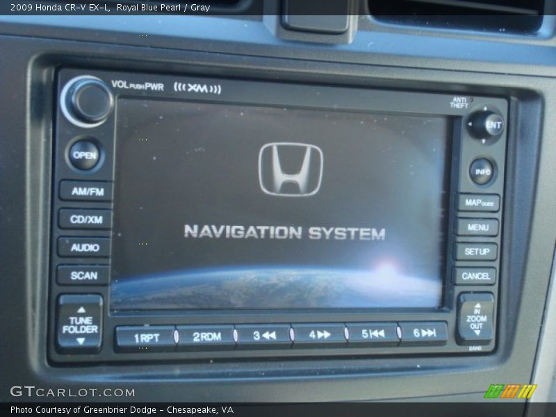 Royal Blue Pearl / Gray 2009 Honda CR-V EX-L
