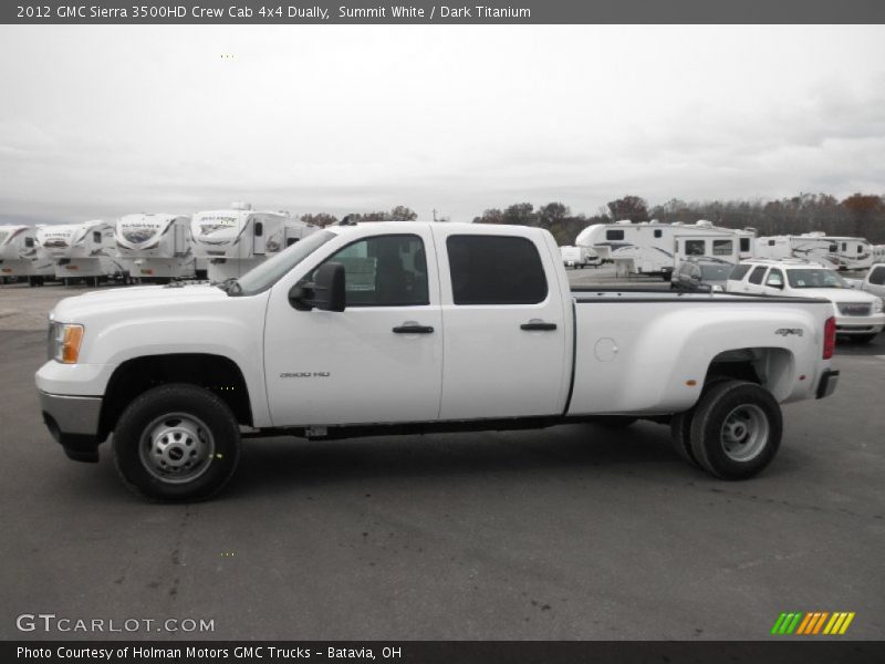  2012 Sierra 3500HD Crew Cab 4x4 Dually Summit White