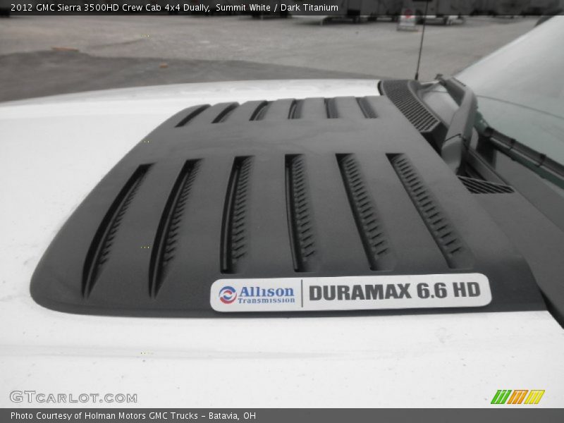 Summit White / Dark Titanium 2012 GMC Sierra 3500HD Crew Cab 4x4 Dually