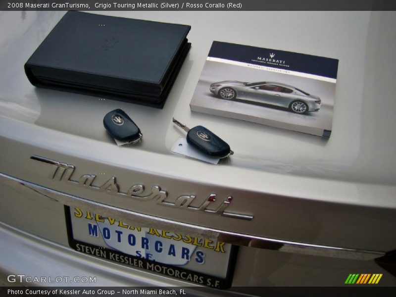 Grigio Touring Metallic (Silver) / Rosso Corallo (Red) 2008 Maserati GranTurismo