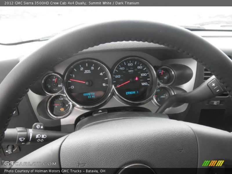 Summit White / Dark Titanium 2012 GMC Sierra 3500HD Crew Cab 4x4 Dually