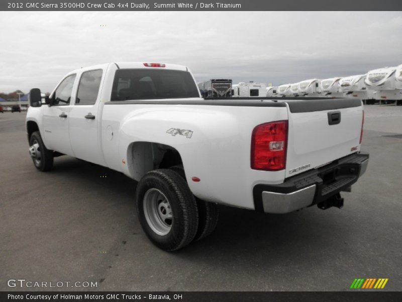 Summit White / Dark Titanium 2012 GMC Sierra 3500HD Crew Cab 4x4 Dually