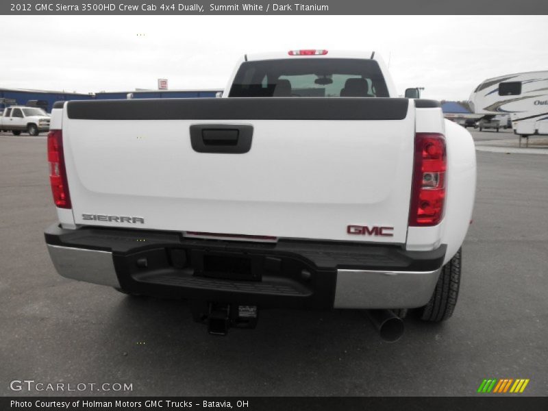 Summit White / Dark Titanium 2012 GMC Sierra 3500HD Crew Cab 4x4 Dually