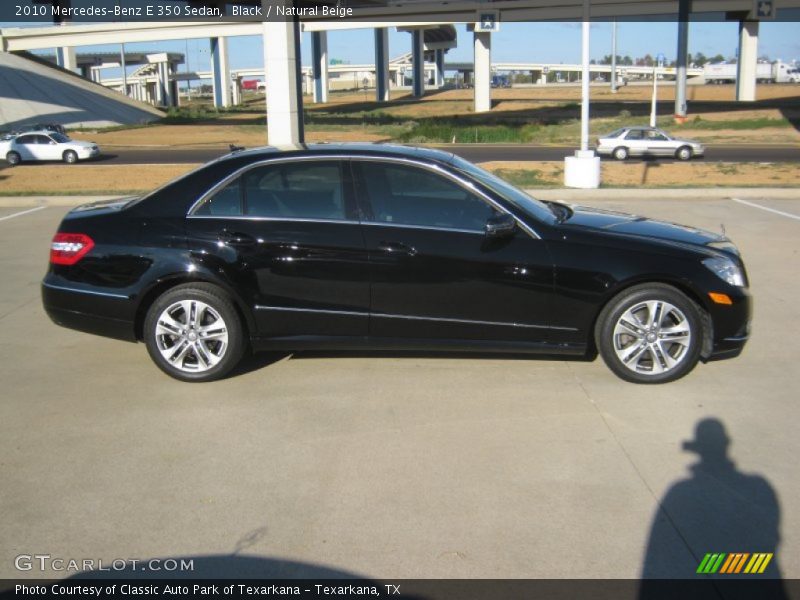 Black / Natural Beige 2010 Mercedes-Benz E 350 Sedan