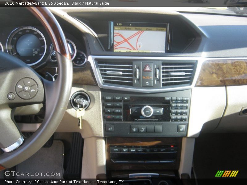Black / Natural Beige 2010 Mercedes-Benz E 350 Sedan