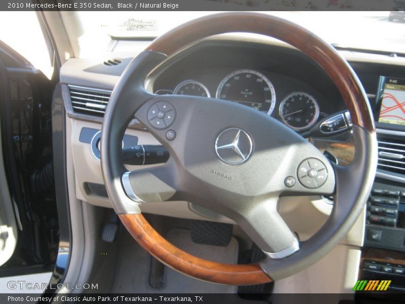 Black / Natural Beige 2010 Mercedes-Benz E 350 Sedan