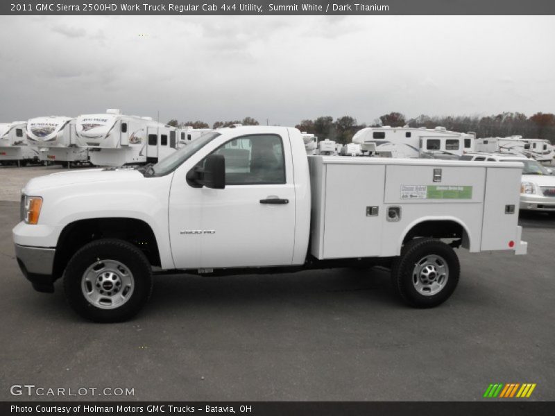  2011 Sierra 2500HD Work Truck Regular Cab 4x4 Utility Summit White