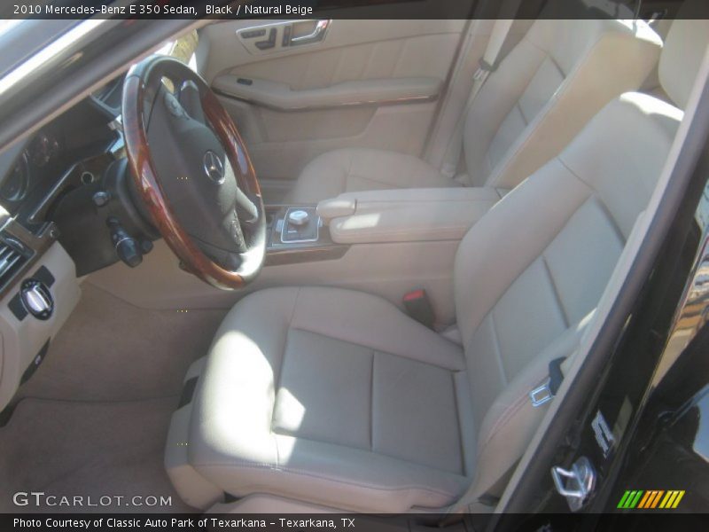 Black / Natural Beige 2010 Mercedes-Benz E 350 Sedan