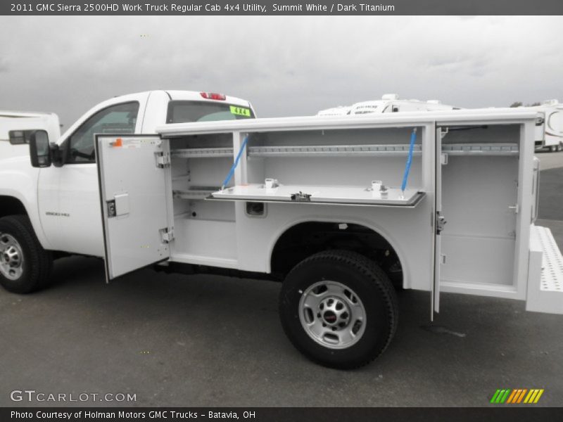  2011 Sierra 2500HD Work Truck Regular Cab 4x4 Utility Summit White