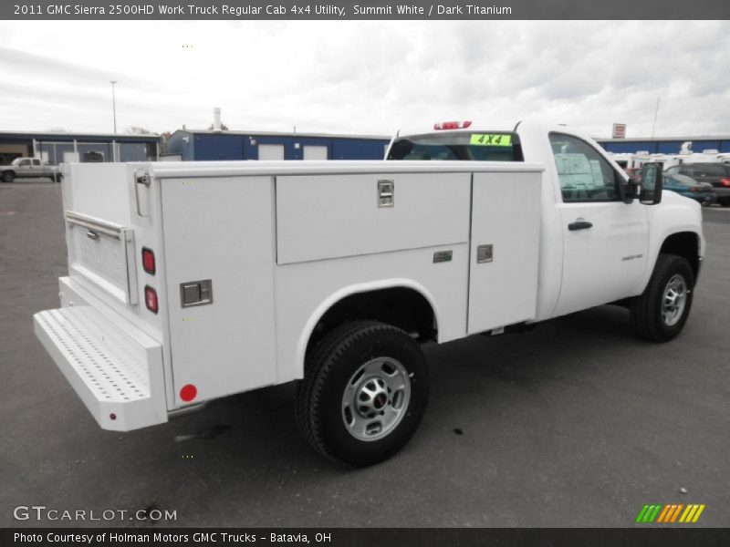  2011 Sierra 2500HD Work Truck Regular Cab 4x4 Utility Summit White