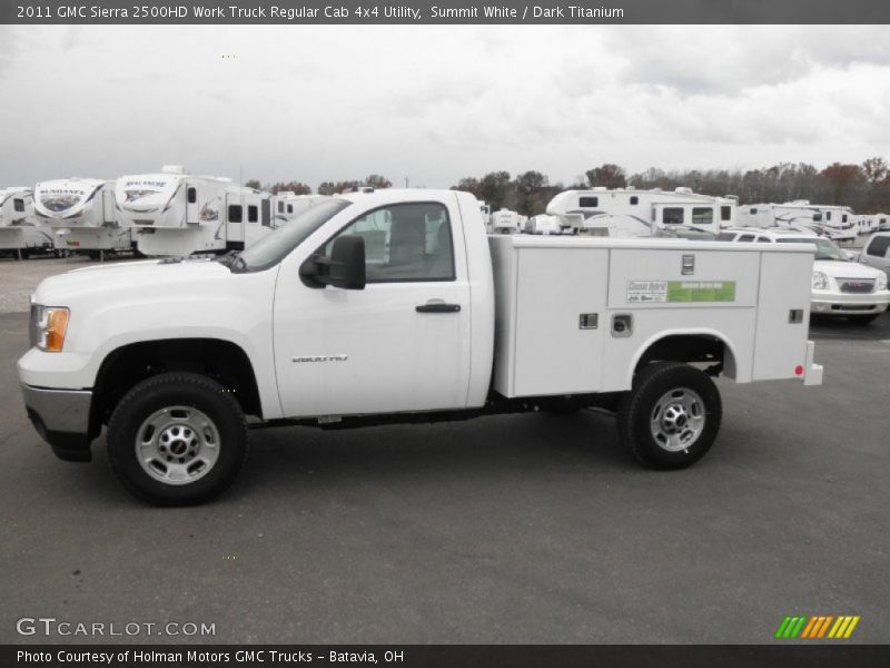 Summit White / Dark Titanium 2011 GMC Sierra 2500HD Work Truck Regular Cab 4x4 Utility