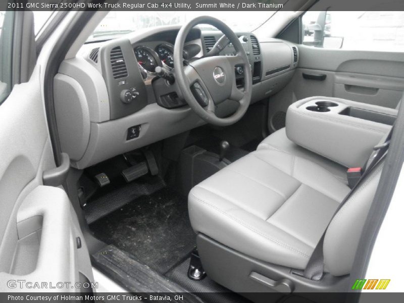 Summit White / Dark Titanium 2011 GMC Sierra 2500HD Work Truck Regular Cab 4x4 Utility
