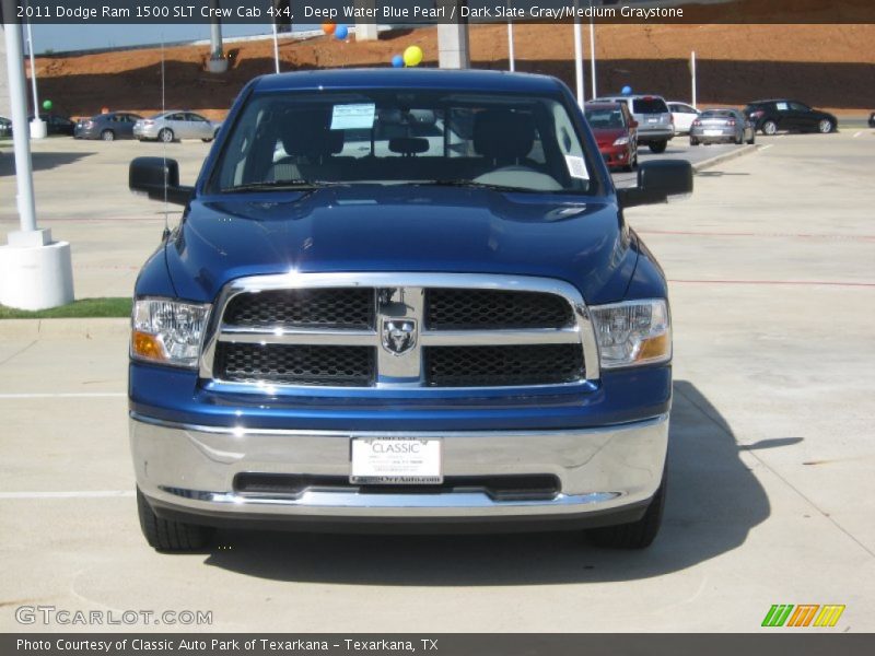 Deep Water Blue Pearl / Dark Slate Gray/Medium Graystone 2011 Dodge Ram 1500 SLT Crew Cab 4x4