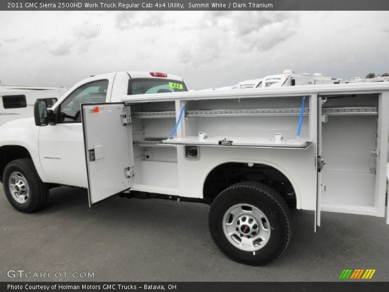 Summit White / Dark Titanium 2011 GMC Sierra 2500HD Work Truck Regular Cab 4x4 Utility