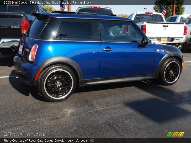 Indi Blue Metallic / Panther Black 2003 Mini Cooper S Hardtop